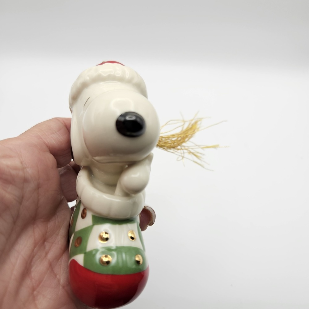 Lenox Peanuts Snoopy Stocking Christmas Hanging Ornament 2003 MPN 6237853 - Picture 14 of 16
